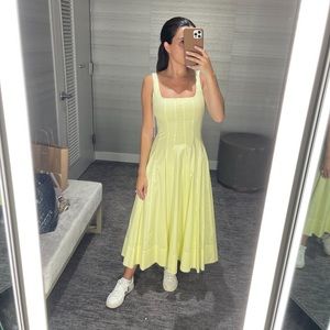 STAUD Wells Midi Dress